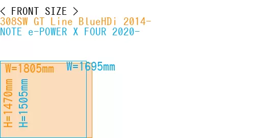 #308SW GT Line BlueHDi 2014- + NOTE e-POWER X FOUR 2020-